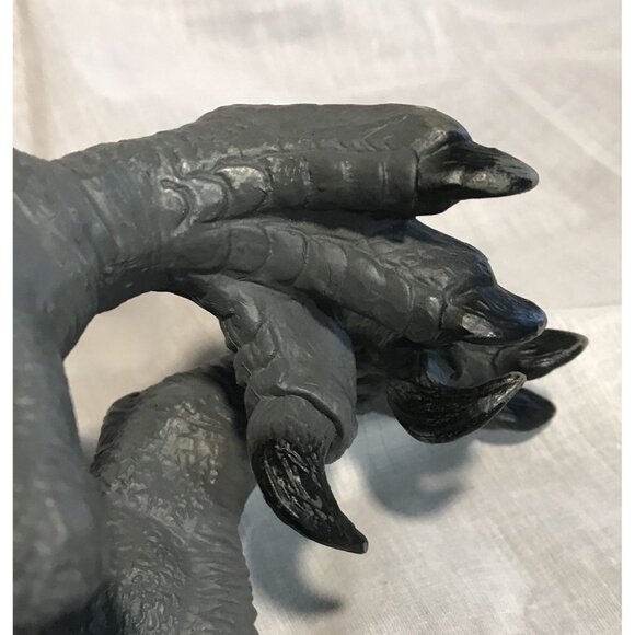 Vintage 2014 Velociraptor Dinosaur Rubber Toy Large 10" Tall 19" Long - Picture 6 of 8